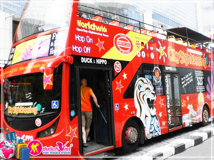 Vé tham quan Hop-on Hop-off Bus Tour Pass Singapore giá tốt 2025